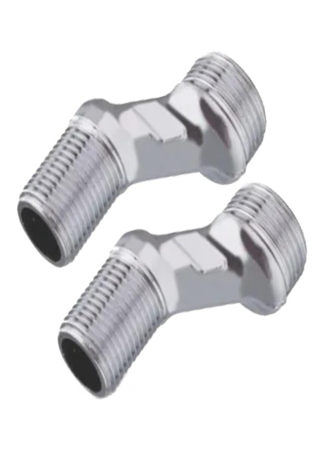 FOLX FBA138 SS-304 Grade, Leg with Flange & Washer for Wall Mixers (Combo Set of - (2, Chrome Finish) - Image 3